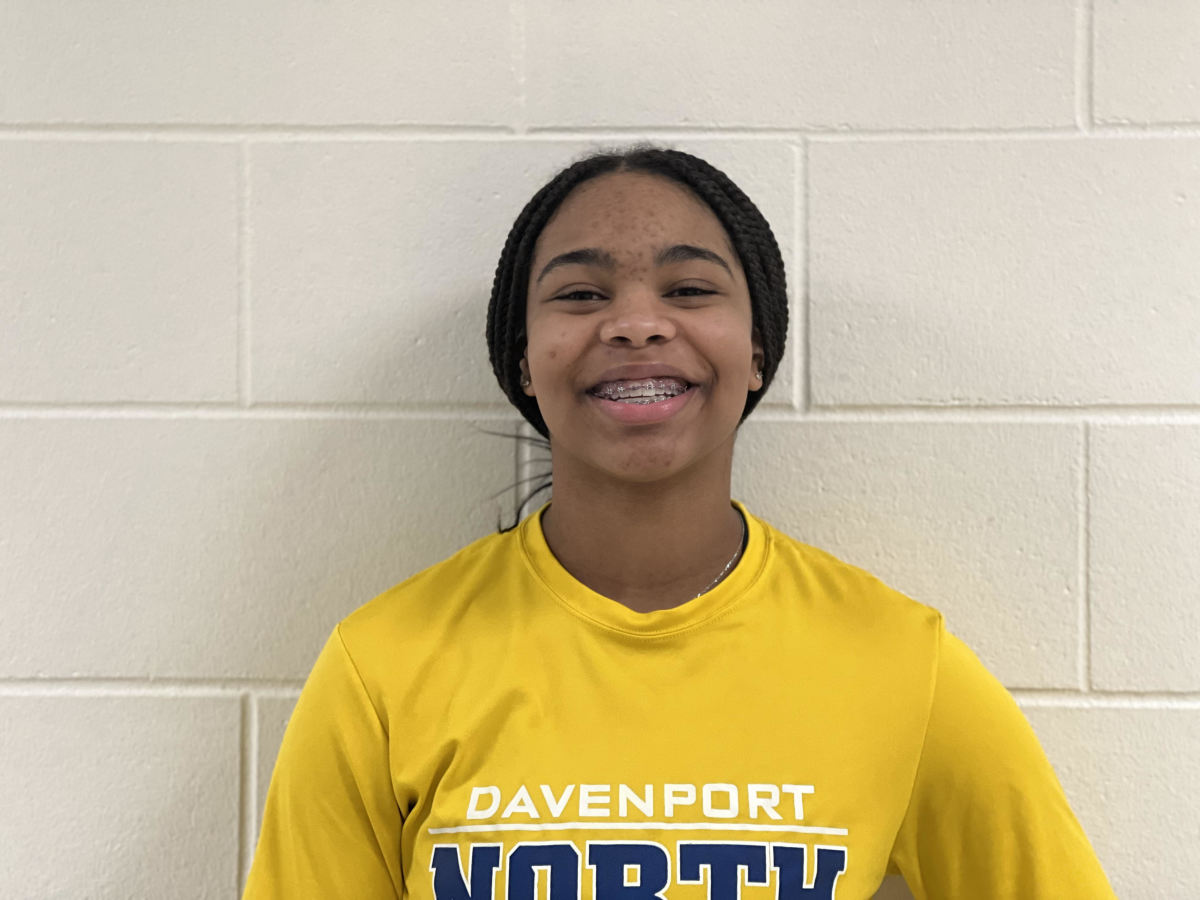Sophomore Journey Houston is in her second season as a varsity standout at Davenport North. 